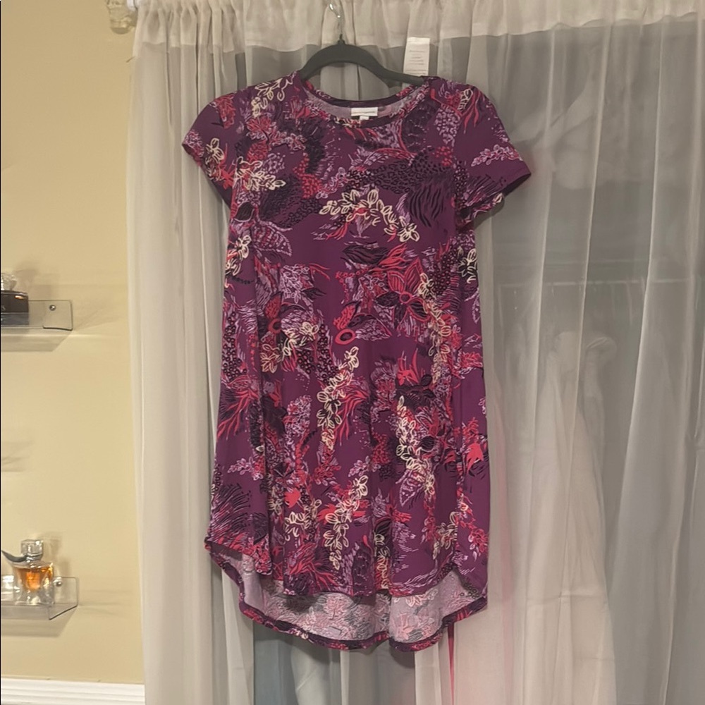 Floral Purple Kids LulaRoe Dress